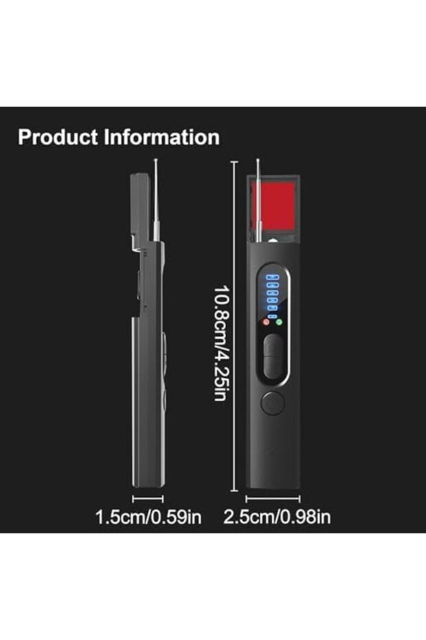 Mini Camera Detector 4-in-1 Privacy Protector – Detects Hidden Cameras, GPS Trackers, RF Si - 5