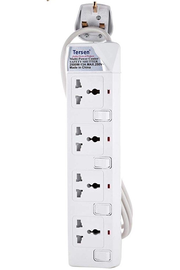 Extension Bar with 4 sockets and 5m Wire