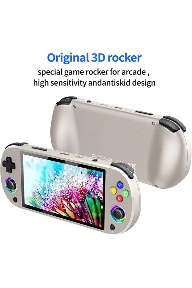 Handheld Game Console 5 Inch Display, Retro Mini Gaming Console with Gamepad, 11000+ Games, 6 - 5