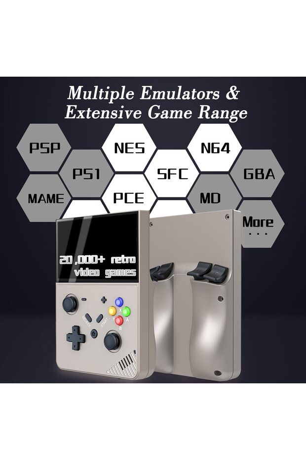 Retro Handheld Game Console with 4.3" IPS Display, 64G, 20,000+ Preloaded Games, Multi Emulat - 7