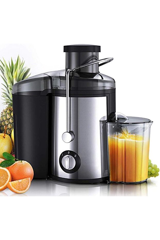 Hands-Free Electric Citrus Juicer – One-Button Stainless Steel Juicer for Orange, Lemon, Li