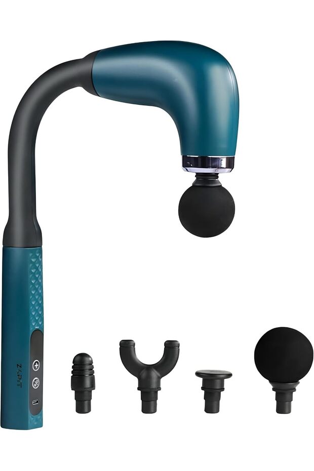 Deep Tissue Massage Gun with Extended Handle – U-Shaped Handheld Percussion Massager for Ne