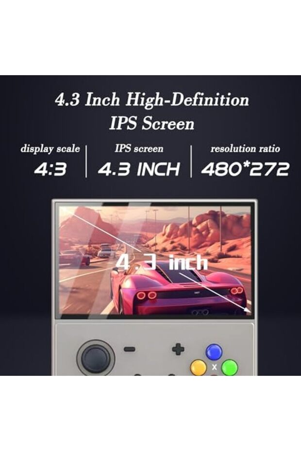 Retro Handheld Game Console with 4.3" IPS Display, 64G, 20,000+ Preloaded Games, Multi Emulat - 4