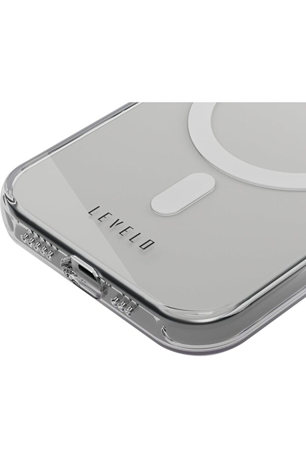 غطاء بولي كربونات صلب لهاتف iPhone 15 من Levilo - شفاف - 3