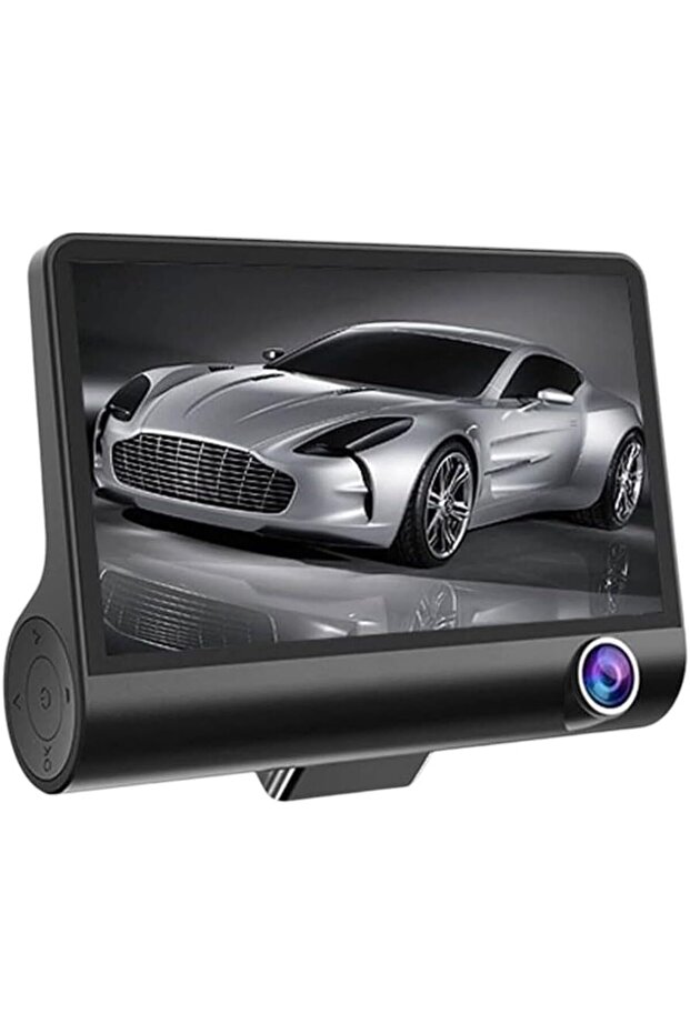 Triple 1080P Car Dash Camera with Night Vision, Loop Recording, G-Sensor, 3-Channel Recording