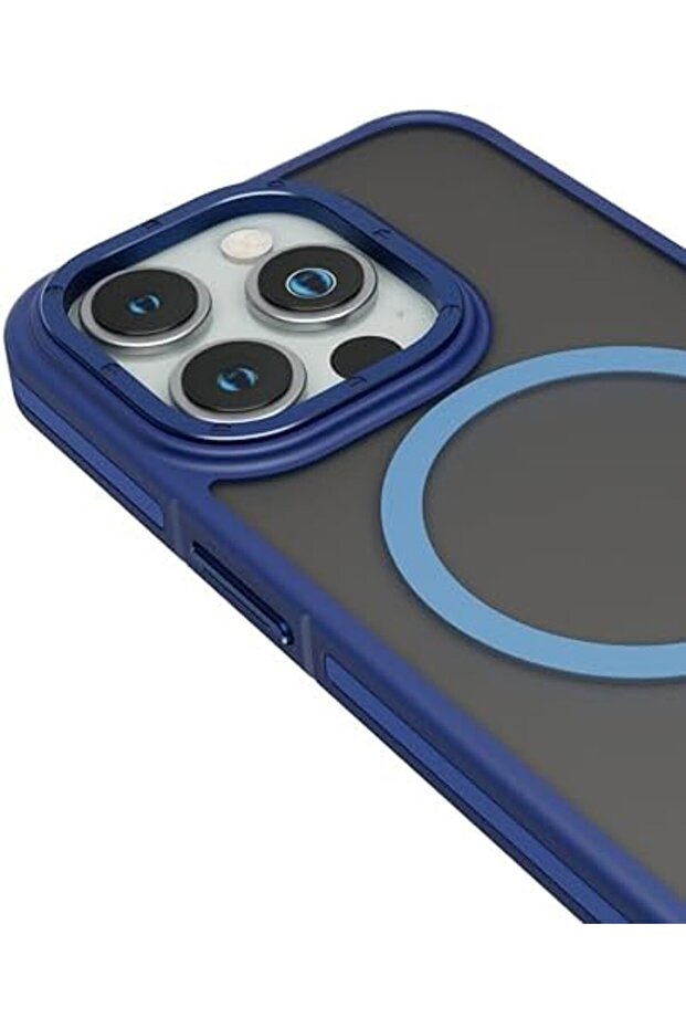 جراب ليفيلو روج متوافق مع آيفون 15 برو - أزرق - 4