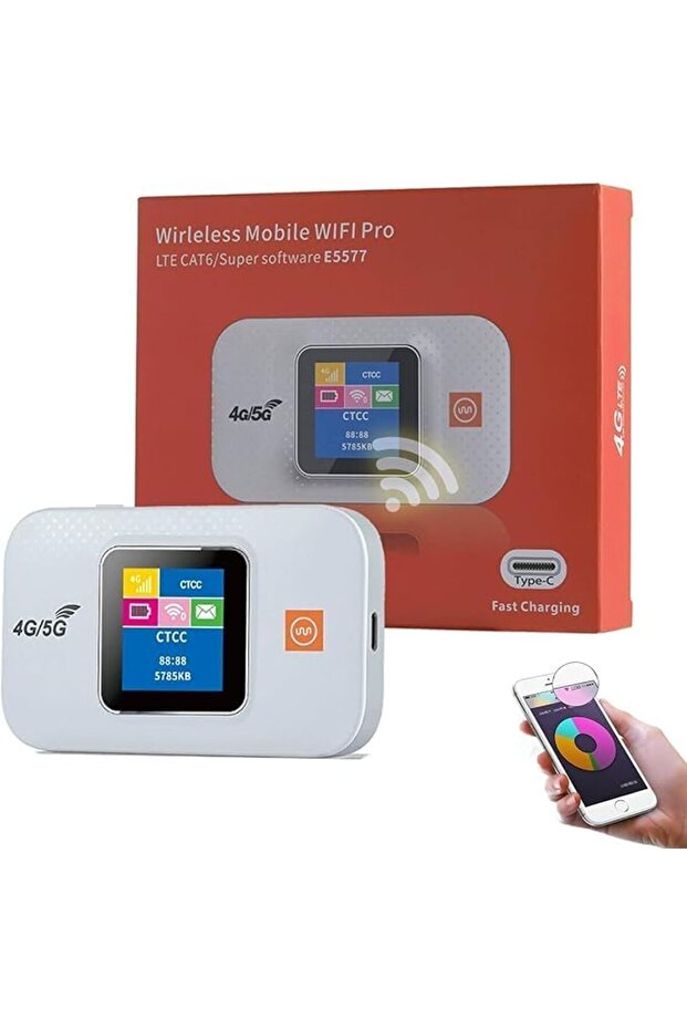 4G LTE Portable WiFi Hotspot Router with SIM Card Slot, 3000mAh Battery, Mini Travel Pocket R