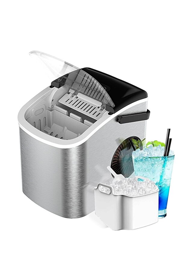 Portable Ice Cube Maker Up to 12 Kg/24 Hours with Self Cleaning |