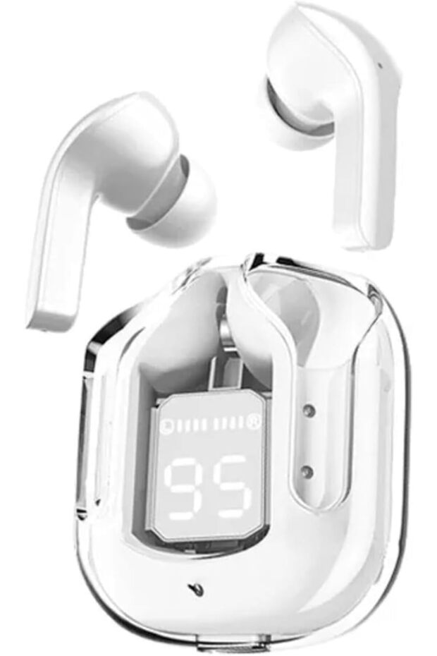 In-Ear Wireless Earbuds, TWS Bluetooth 5.3 Earphones with ENC Noise Canceling, LED Display, M