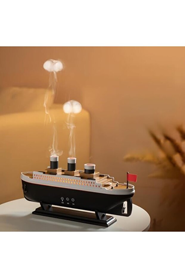 Titanic Humidifier 250ml Essential Oil Diffuser, Simulation Steamship Aromatherapy Diffuser w - 2