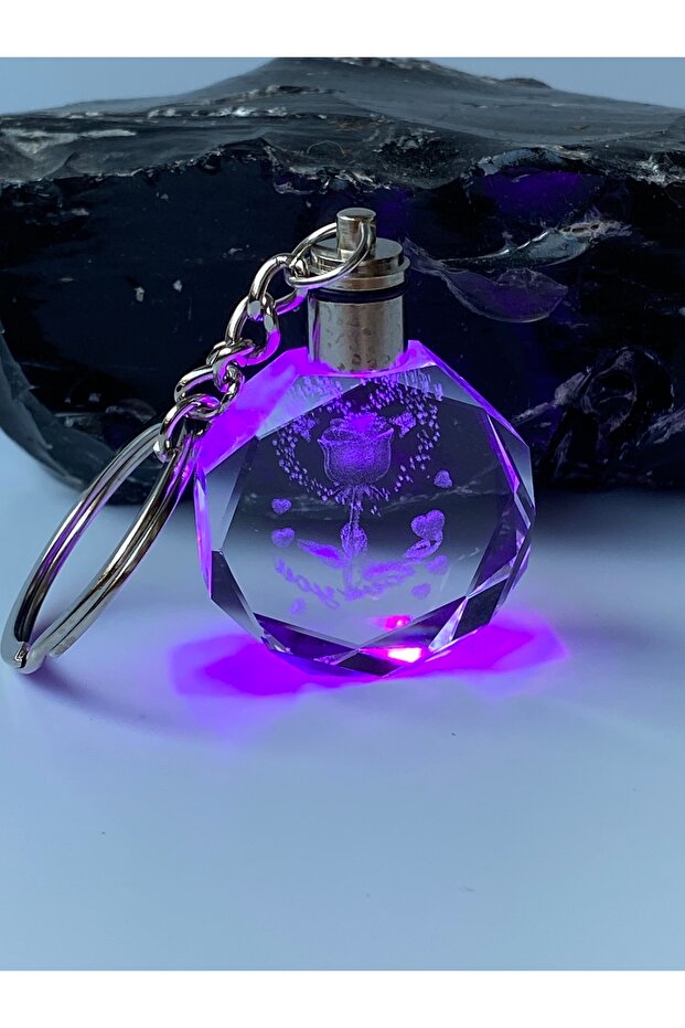 Keychain Rose Figured Lighted Model - 4