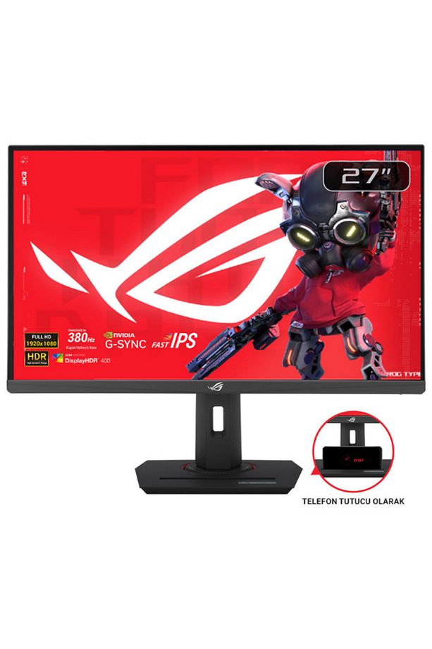 27" 380Hz Gaming Monitör 1ms Fast IPS FreeSync G-Sync USB-C HDR Ergonomik Oyuncu Ekranı - 1