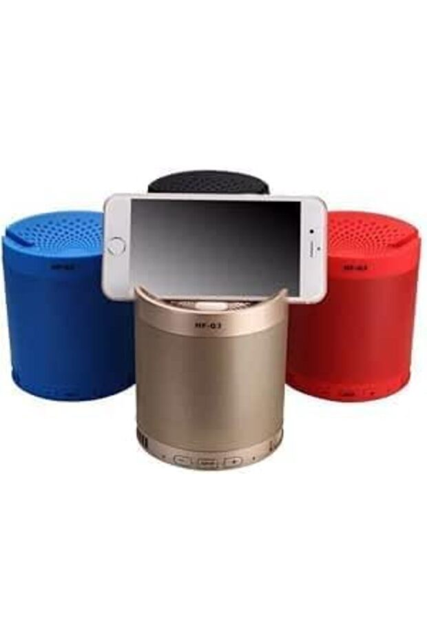 Q3 Rechargeable Bluetooth Speaker with FM Radio and Mobile Phone Holder – Wireless Portable