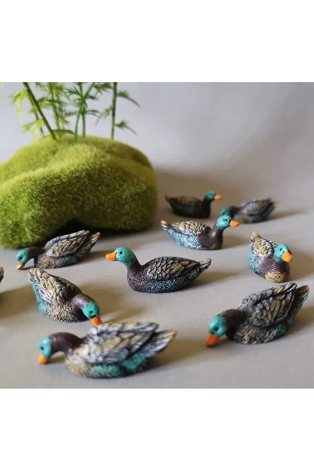 saksı süsü ördek 5 adet - 2