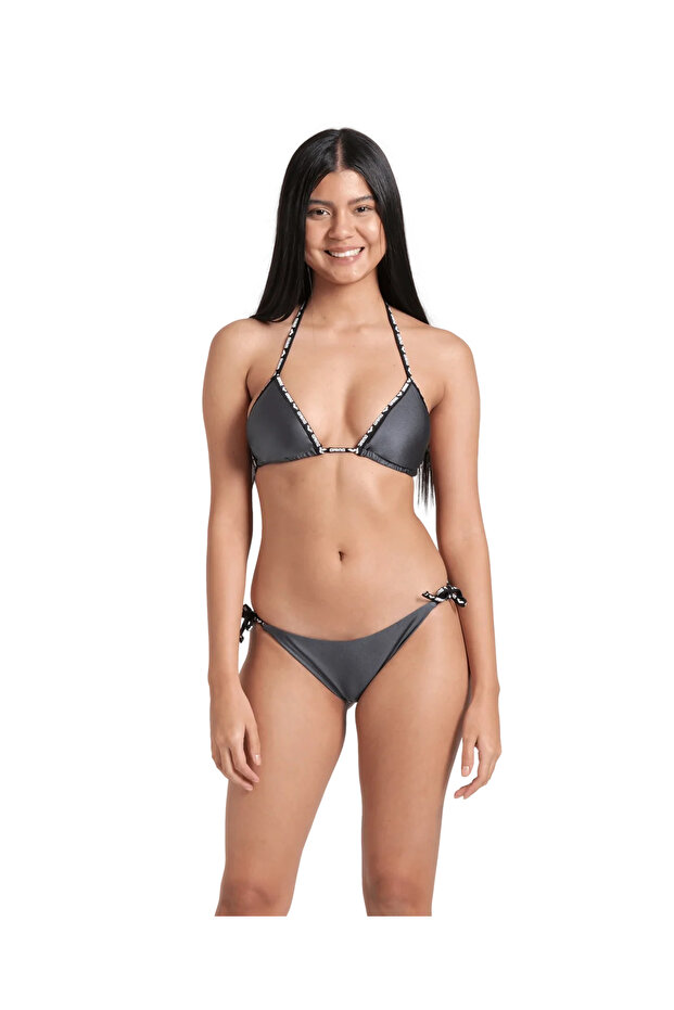Solid Bikini Triangle Kadın Bikini Takımı - 1