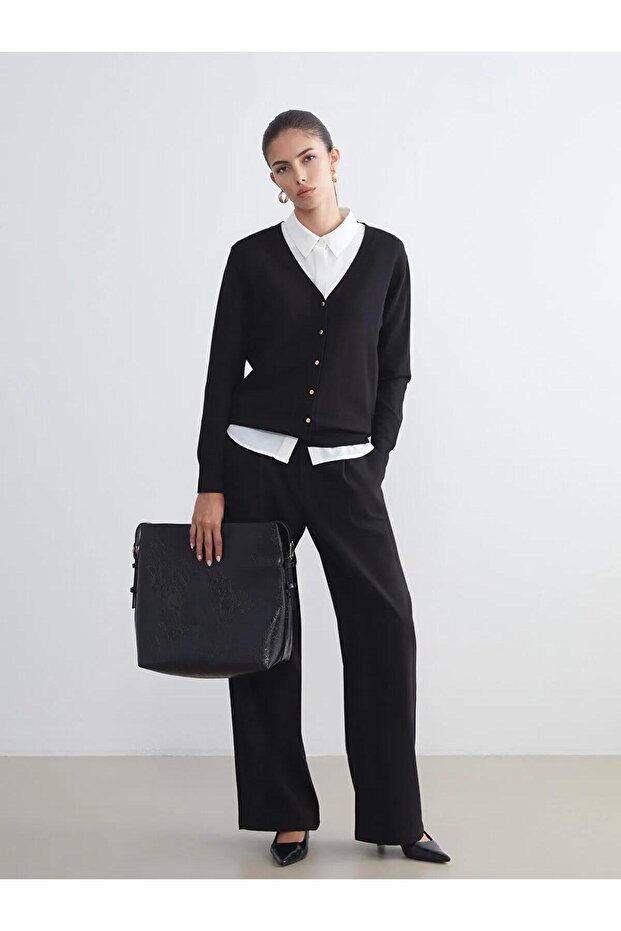 LCWAIKIKI Classic Kadın Triko Hırka (W5) - 2