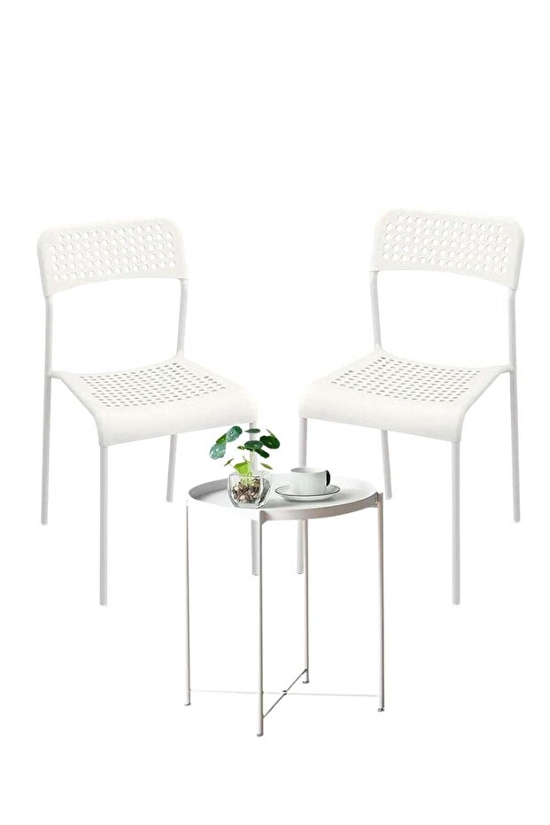 Modern dining chair set with a round table for home and office - 1