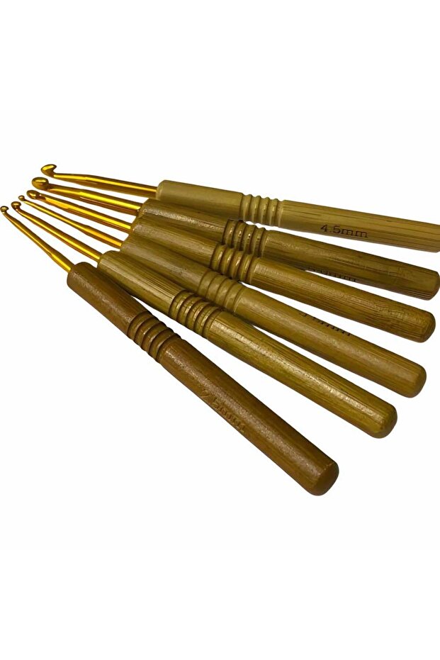 6 Adet Bambu Örgü Tığı Seti - 4