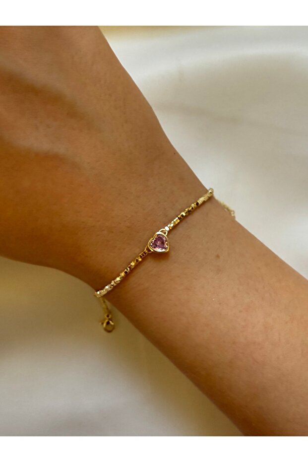 Pembe Kalpli Bileklik - 2