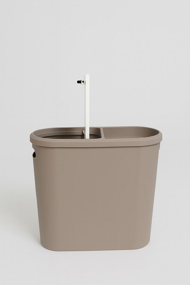 10 Litre Modern Tasarım Çöp Kovası – Banyo, Ofis, Mutfak İçin Hijyenik & Pratik Atık Kutusu, Gri - 4