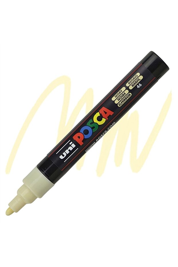 علامة الملصقات POSCA PC-5M 1.8-2.5 عاجي عاجي