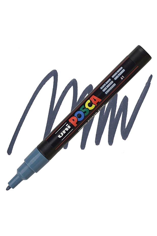 علامة الملصقات POSCA PC-3M 09-1.3 رمادي رصاصي
