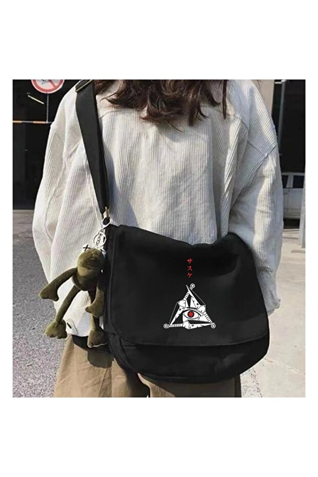 Anime Naruto Black Messenger Bag