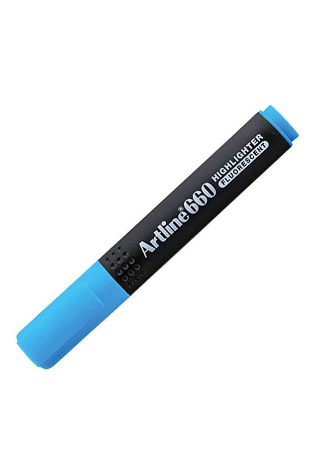 : 660 Cut Tip Highlighter Pen : 1.0 - 4.0 Mm : Light Blue
