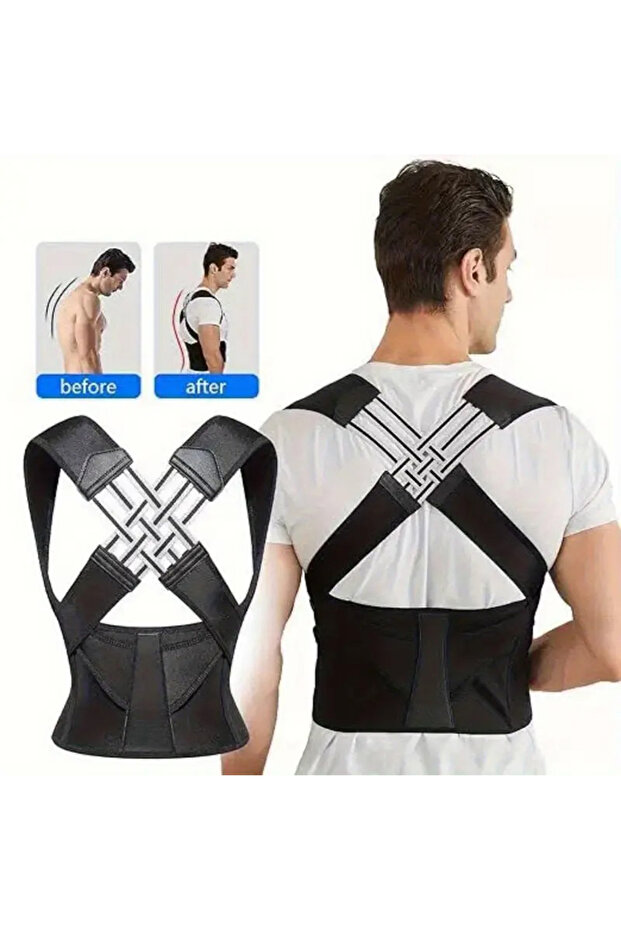 Back Posture Correction Belt - Adjustable, Invisible, Breathable Design for Spine Alignment (XL) - 4