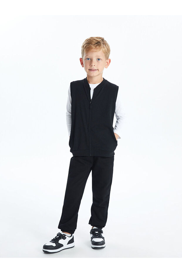 Lw - Beli Lastikli Basic Kalın Erkek Çocuk Jogger Eşofman Altı - 2