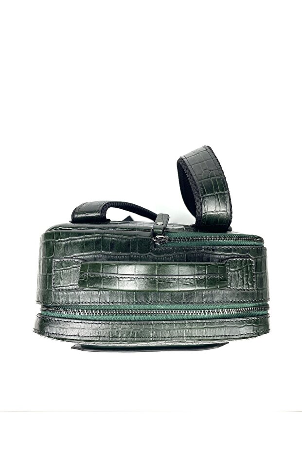 حقيبة ظهر من الجلد الطبيعي - 4