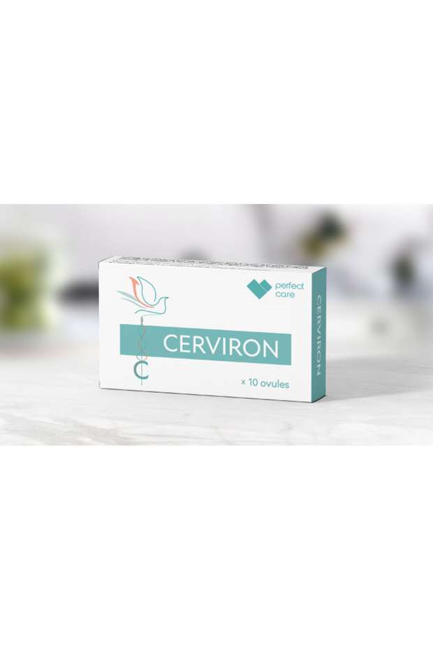 Cerviron Ovules, Used for Treating Vaginal Infections and Supporting Vaginal Health, 10 Tablets