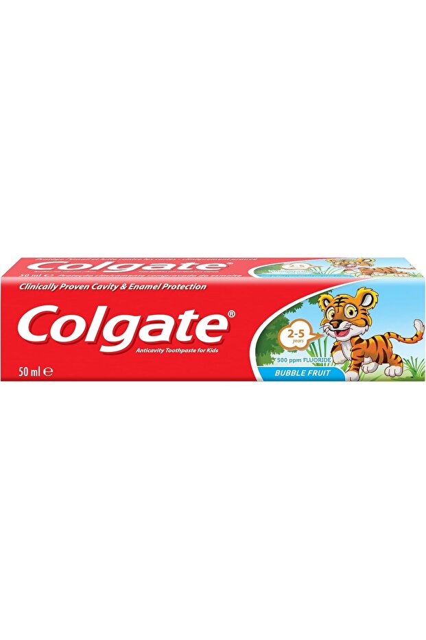 Toothpaste for Kids, Bubble Fruit Flavor, 50ml