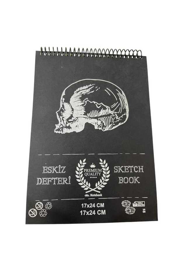 Spiral Patterned Sketchbook, 40 Sheets 17X24 cm Sketchbook