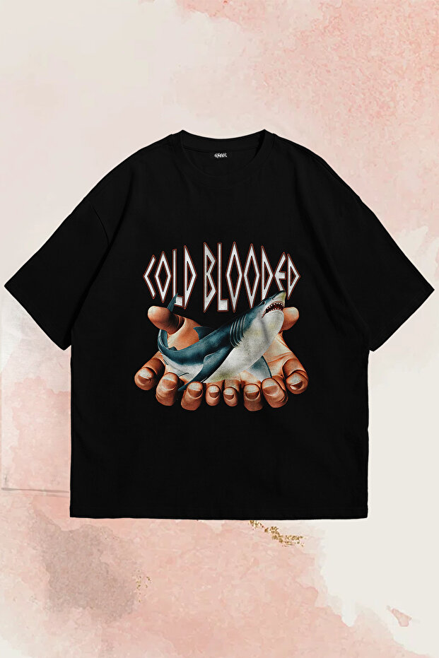 Y2K Shark Printed Unisex Ovesize T-Shirt