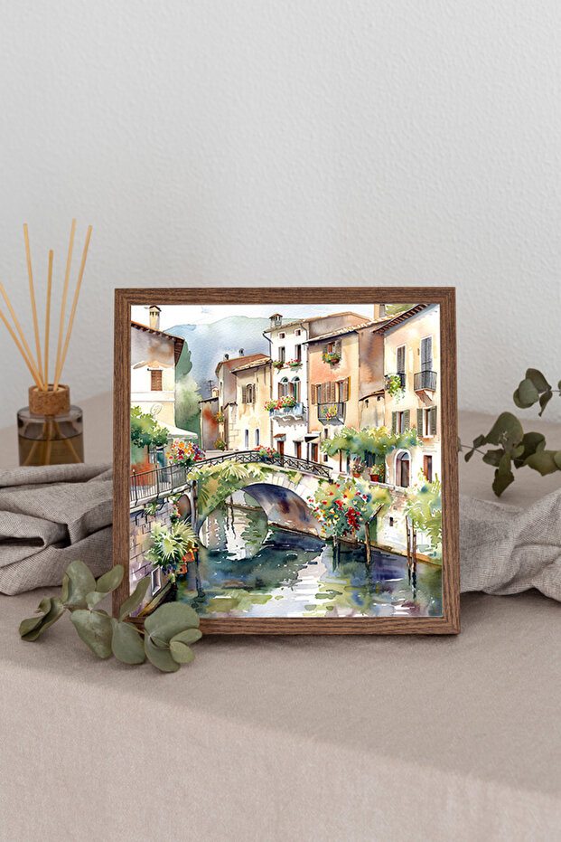 Tablou pătrat cu rame din lemn TK0891 - 1