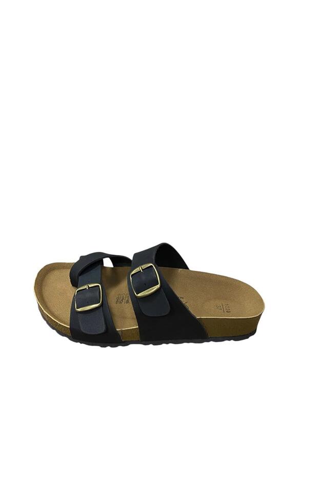 Slippers Double Buckle Flip Flops Thumb - 1
