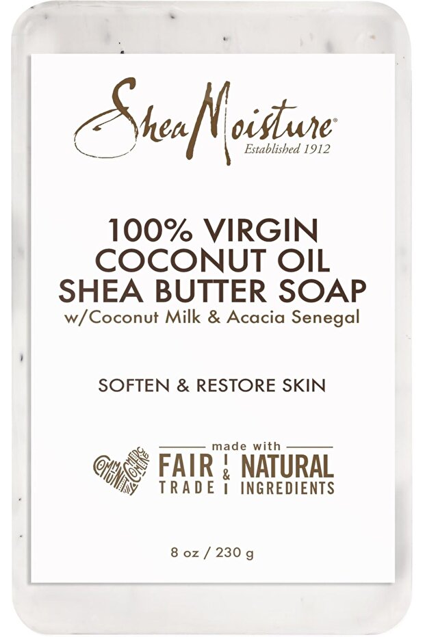 Shea Moisture 100% Virgin Coconut Oil Shea Butter Soap for Unisex, 8 oz