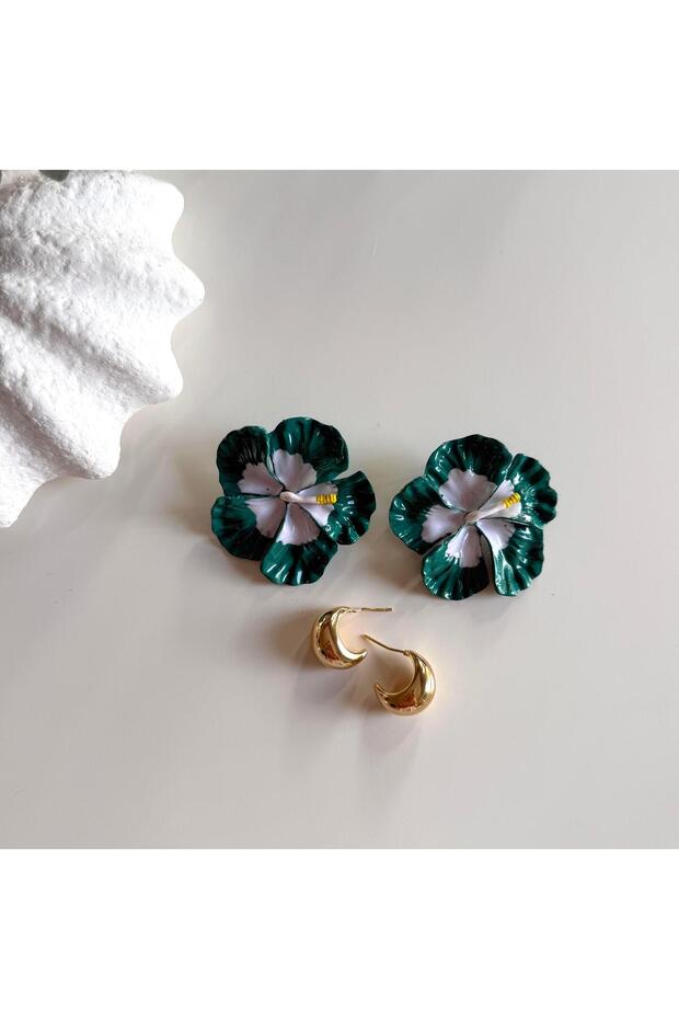 Flower&Ring Earring Set - 1