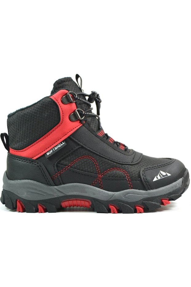 25C.Alfa Black Elastic Anatomical Boy's Sports Boots