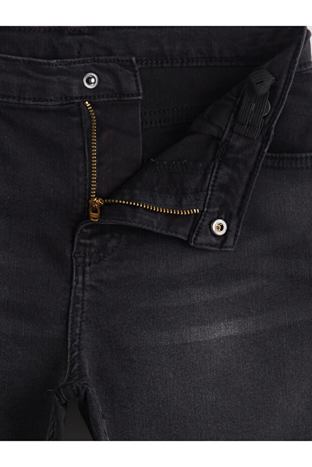 Beli Ayarlanabilir Erkek Çocuk Jean Şort - 3