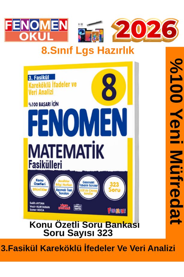 2026 8.Sınıf Matematik Konu Özetli Soru Bankası Fasikülü(1758 Soru)6 Faikül - 4