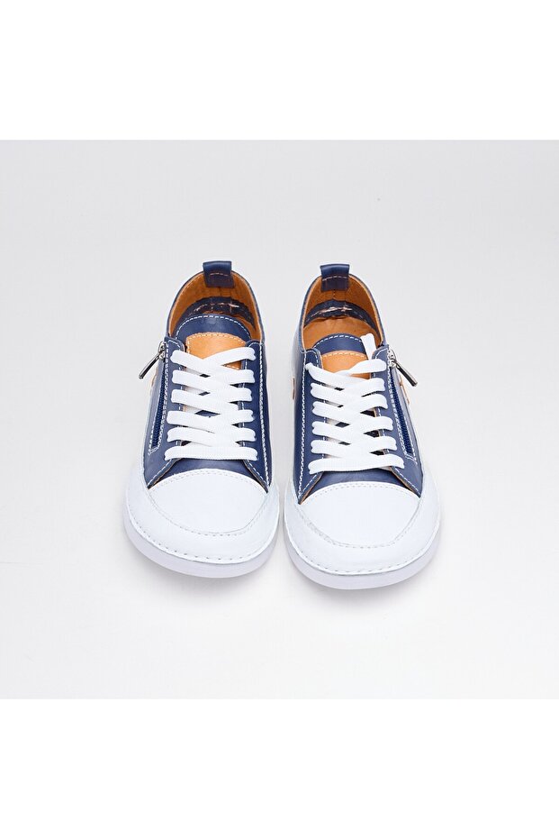 Günlük Hakiki Deri Kadın Sneaker - 3