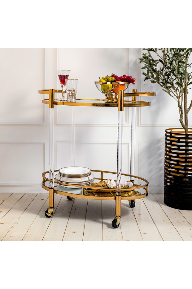 Acrylic Service Trolley - 5