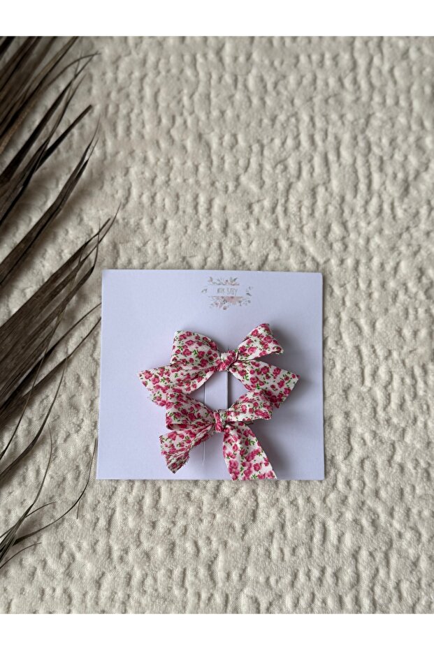 مجموعة مشبك فيونكة صغيرة بنمط زهرة - 3