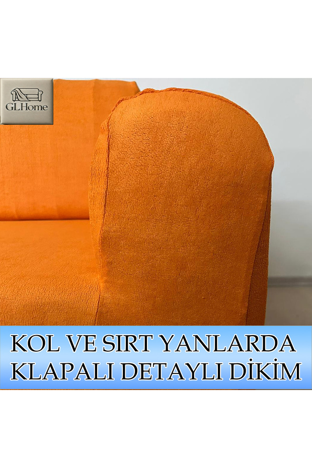SÜET ŞÖNİL KUMAŞ TEKLİ KOMPLE GİYDİRME TEKLİ & BERJER , BOHEM, PORTO, vb MODEL KOLTUK KILIFI - 2