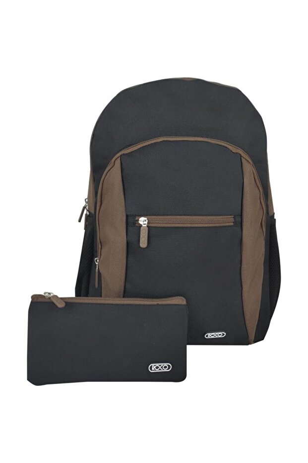 حقيبة ظهر أساسية بمزيج من لونين مع ملحق - 1