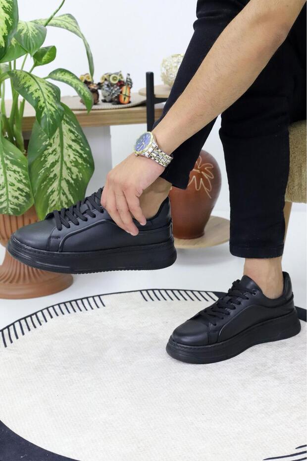 SNEAKER YÜKSEK TABANLI ORTAPEDİK YUMUŞAK RAHAT SPOR AYAKKABI - 2