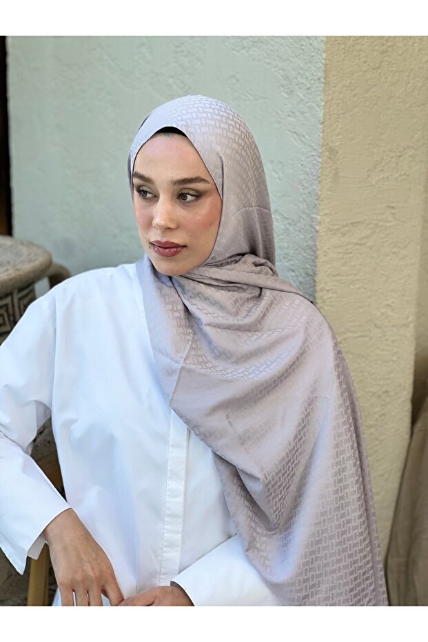 شال بنمط الطوب من سلسلة جاكار الحريري