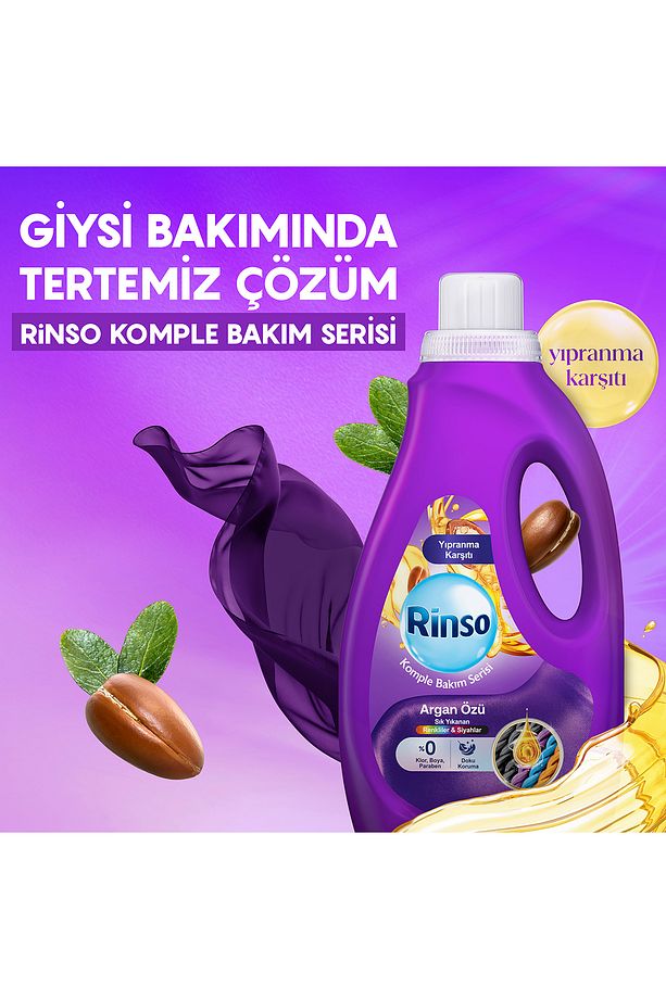 Sıvı Çamaşır Deterjanı Komple Bakım Serisi Argan Özü Renkliler ve Siyahlar İçin 1.5 L - 3